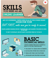 What technology skills are needed for online college courses?
