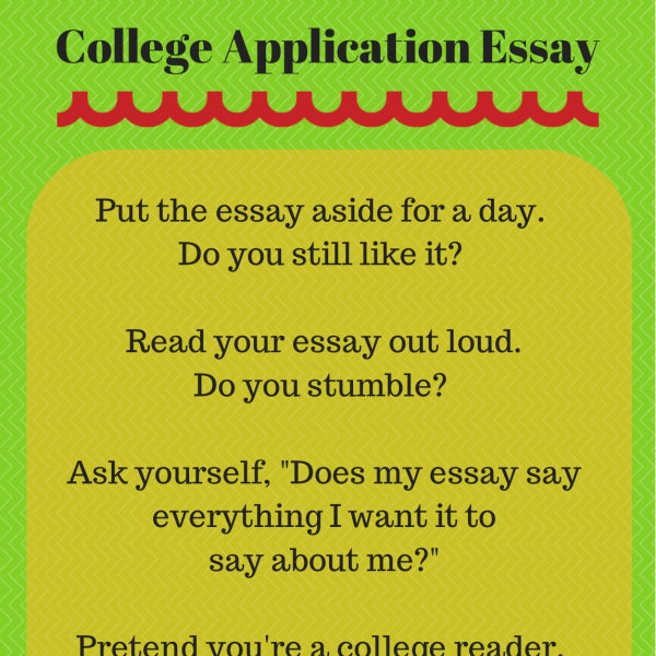 how to tell if my college essay is good