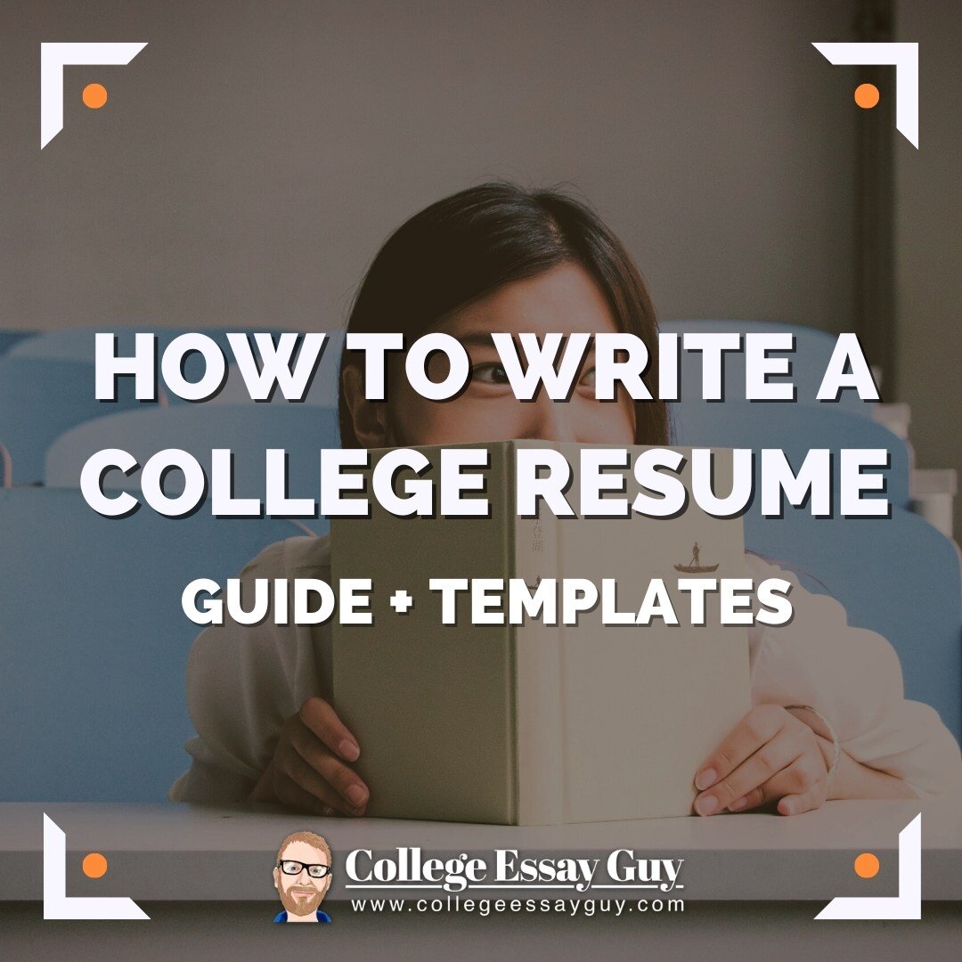 How to write a strong application resume for college?