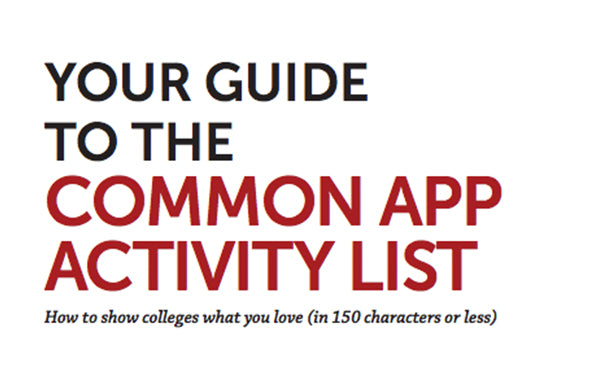 common app activity research