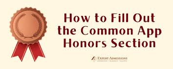 common app academic honors examples