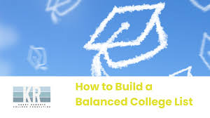 How to create a balanced college application list?