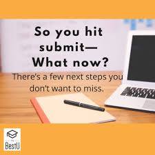 What should I do after submitting my college applications?